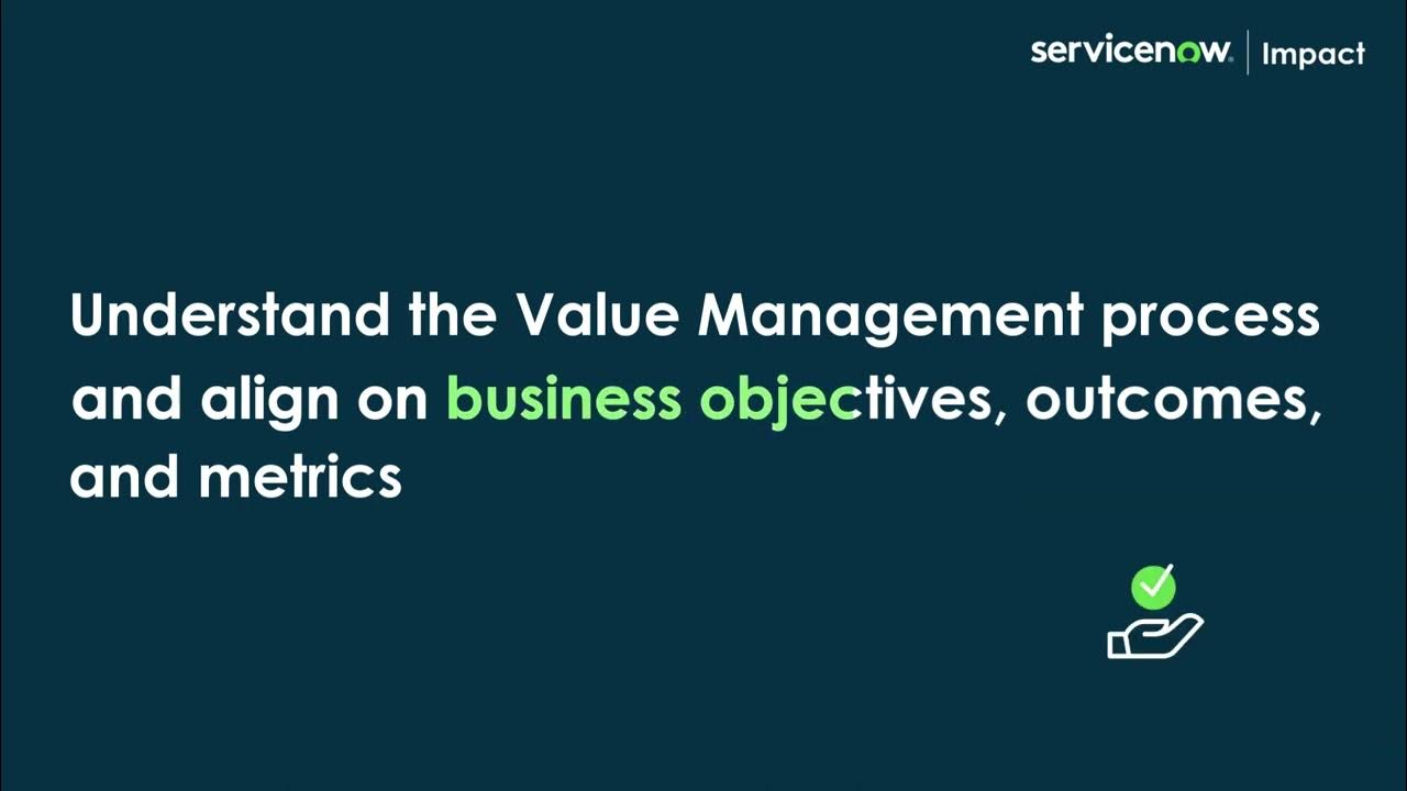 ServiceNow Impact: Learn about Value Blueprint