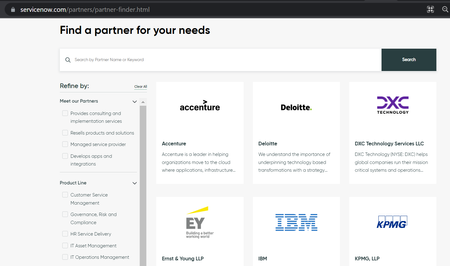 How to know the ServiceNow Partner Type/Level of an Organisation | ServiceNow Partner Finder
