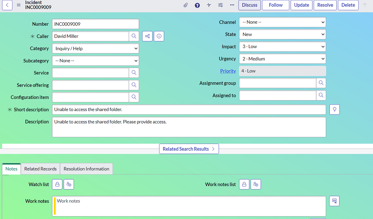 1. Killer ServiceNow Form Background