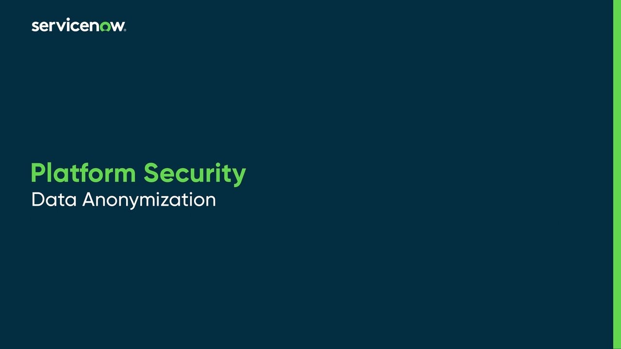 Platform Security | Data Anonymization
