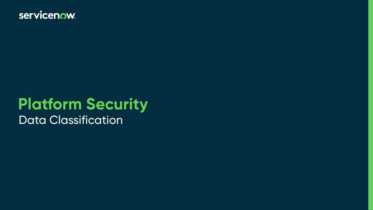 Platform Security | Data Classification