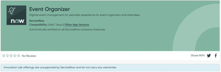 The Innovation lab's Event Organizer: setup