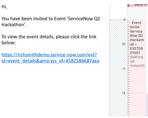 The Innovation lab's Event Organizer: changes, and interaction