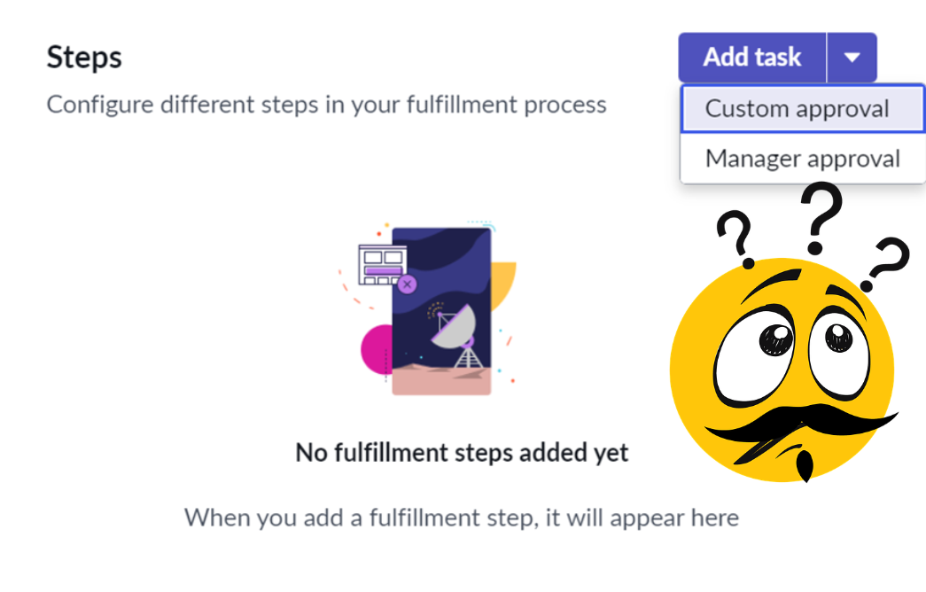 How to create a custom fulfilment step type with inputs for Catalog Builder