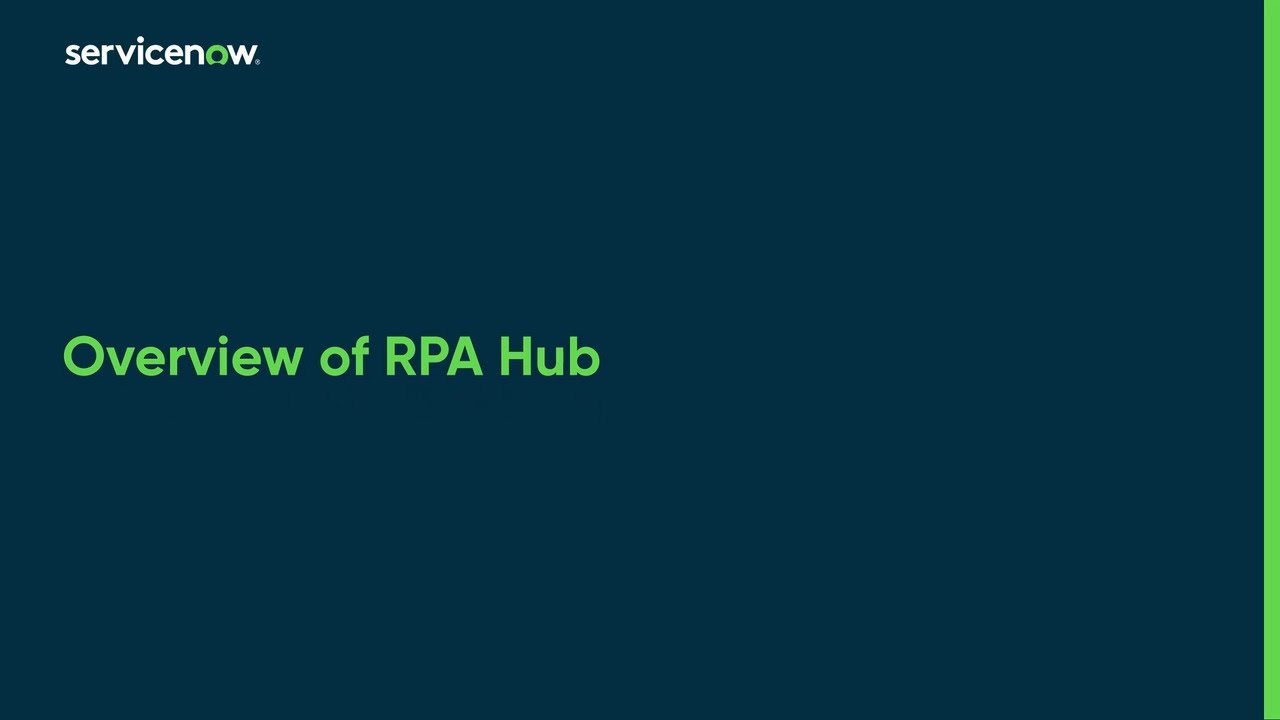 RPA Hub | Overview
