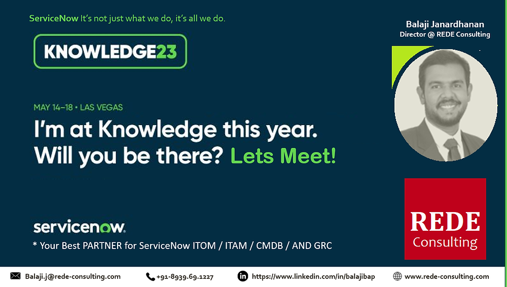 Are you attending the ServiceNow Knowledge 2023 conference in Las Vegas?