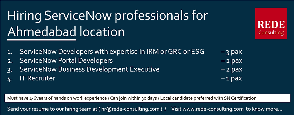 Rede is Hiring for the Ahmedabad location.