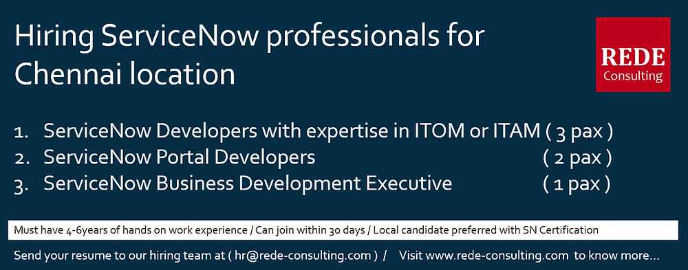 Rede is hiring for Chennai location