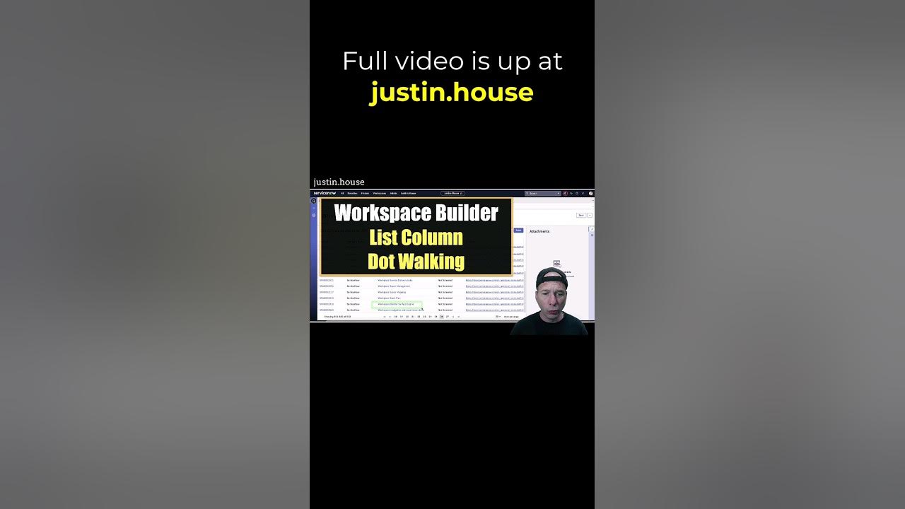 Dot Walking List Columns in Workspace Builder - short 🩳 #servicenow #workspace #ui #ux