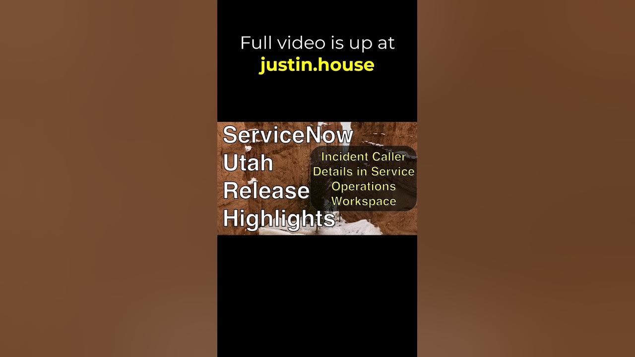 Incident Caller Details in Service Operations Workspace - short 🩳 #servicenow #utah #incident
