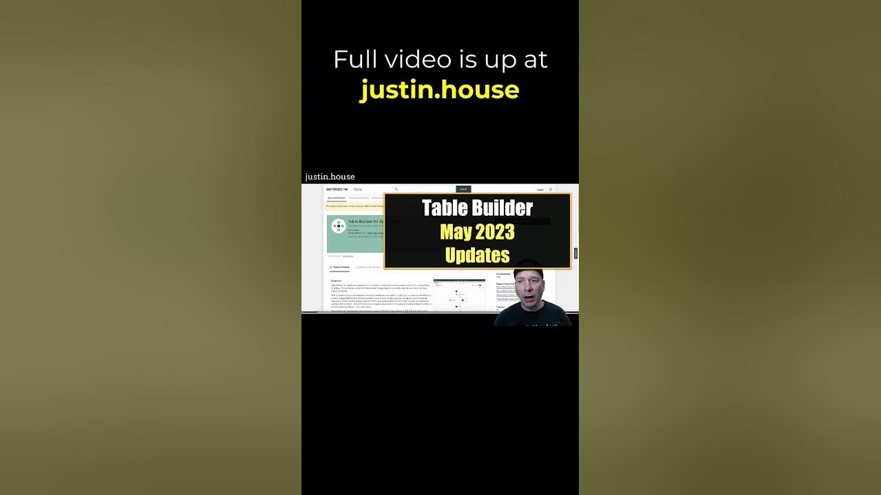 Table Builder May 2023 Update - short 🩳 #servicenow #aes #appengine #administration #development