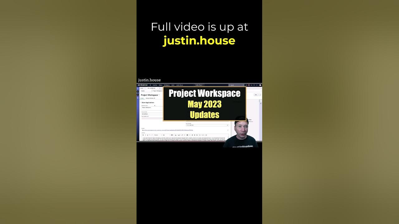 Project Workspace May 2023 Update - short 🩳 #servicenow #projectmanagement #resourcemanagement