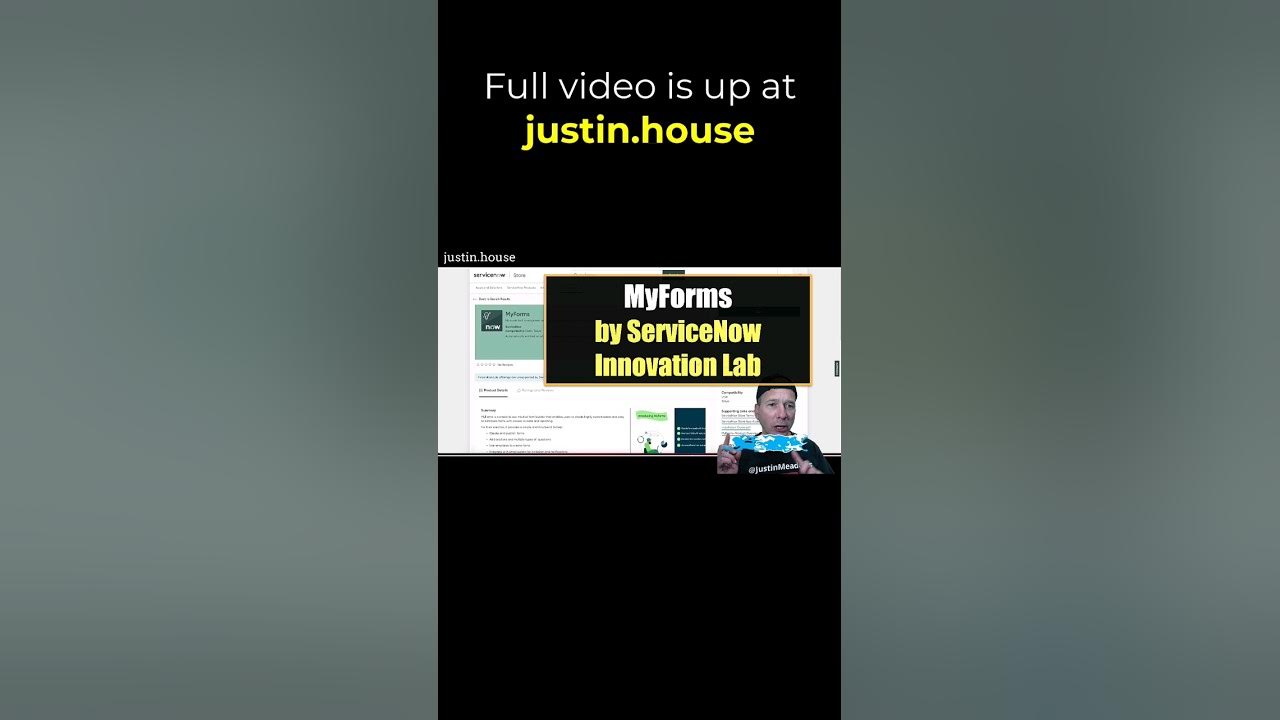 MyForms: New ServiceNow Innovation Lab App #servicenow #innovation #webforms #forms #dataintake