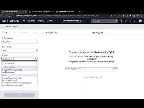 Configuration Functional Field in Report