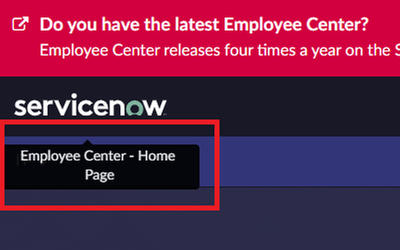 Removing the top left logo tooltip on Employee Center (without editing the Header widget)