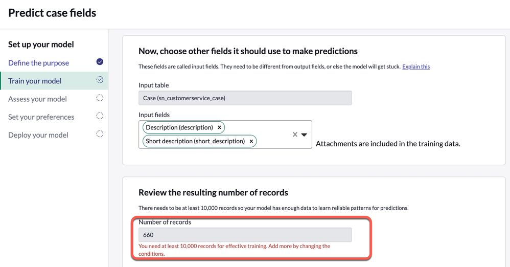 Training Task Intelligence Models with Small Data Sets