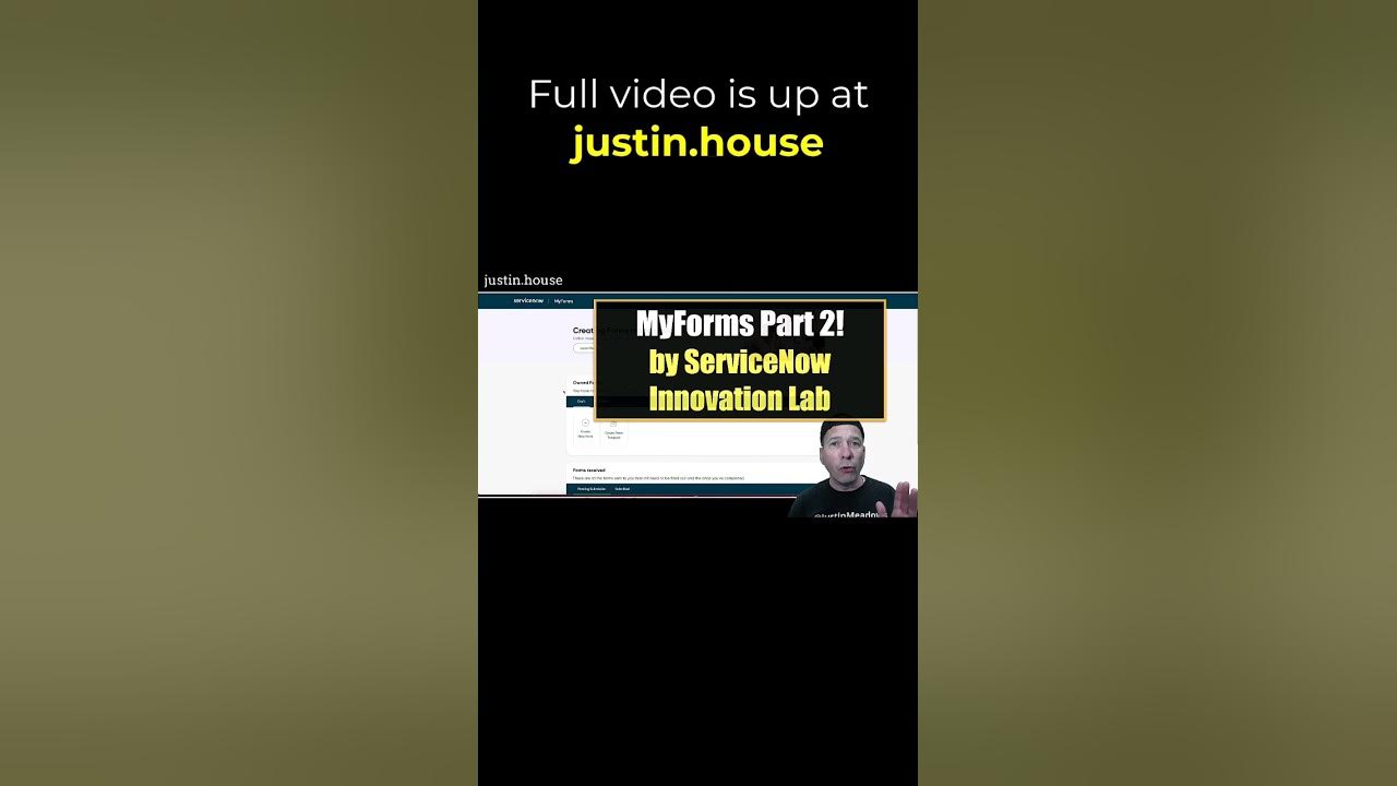 MyForms Part 2: Form Submission and Reporting - short 🩳 #servicenow #innovation #webforms #forms