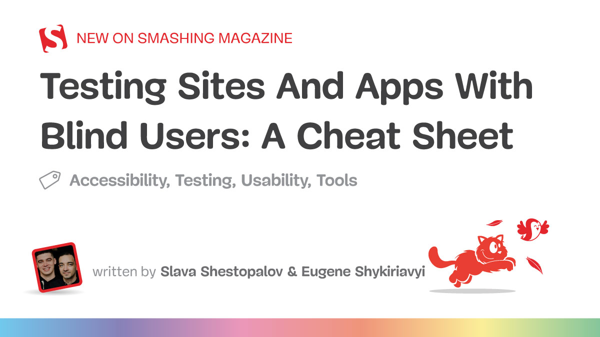 Testing Sites And Apps With Blind Users