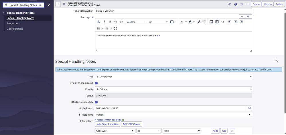 Elevating User Experience with Special Handling Notes