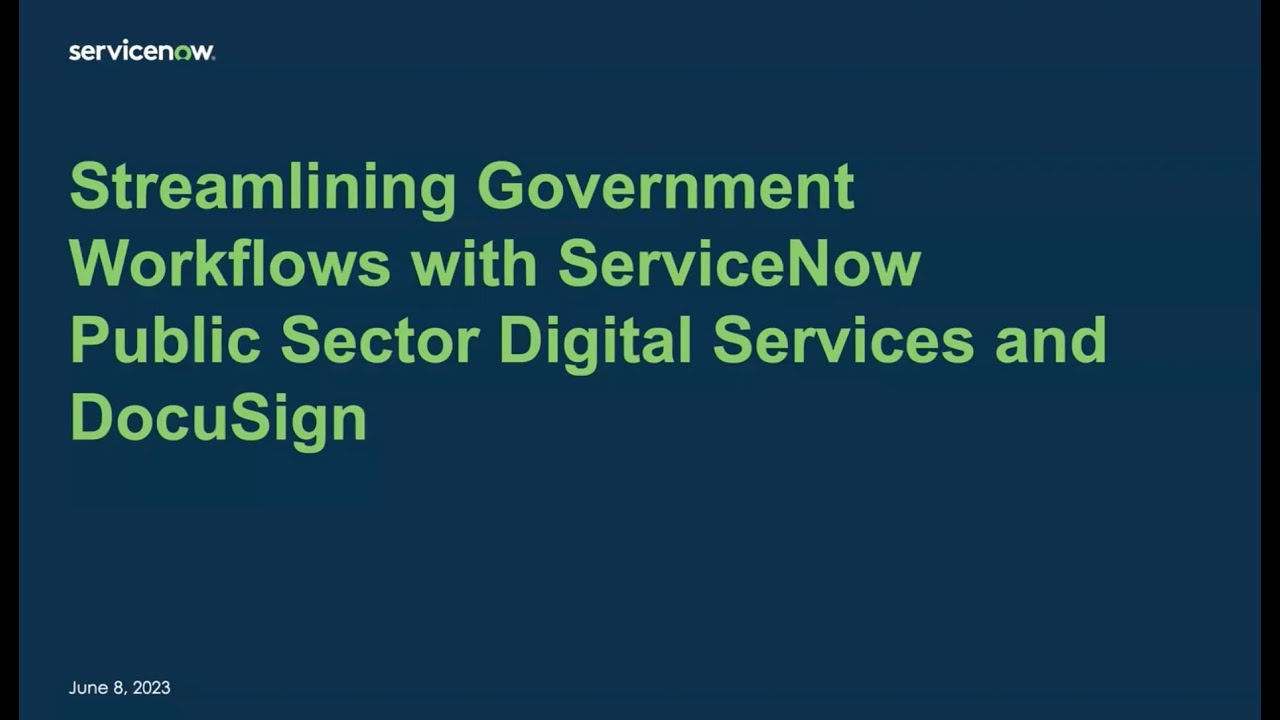 TechNet Cyber Webinar Series - Streamlining Government Workflows
