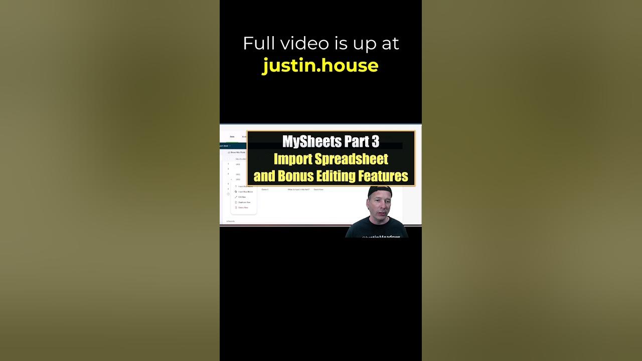 MySheets Part 3 - Spreadsheet Import and Bonus Features - short 🩳 #servicenow #innovation #forms
