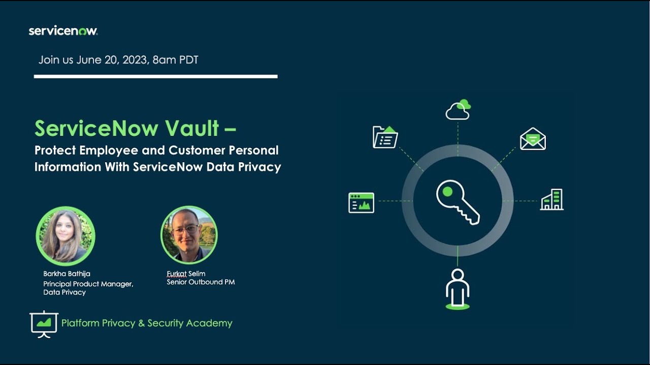 Platform Privacy & Security Academy: Protect Employee and Customer PII With ServiceNow Data Privacy​