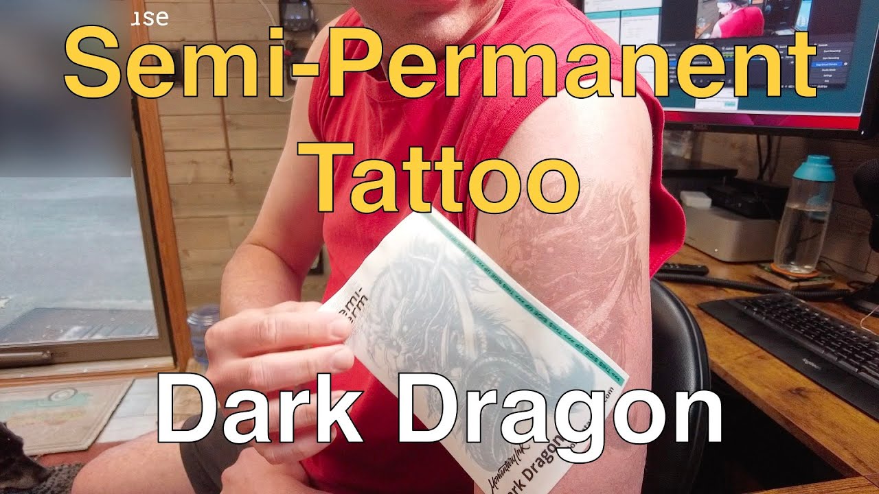 Dark Dragon - Semi-Permanent Tattoo Fun
