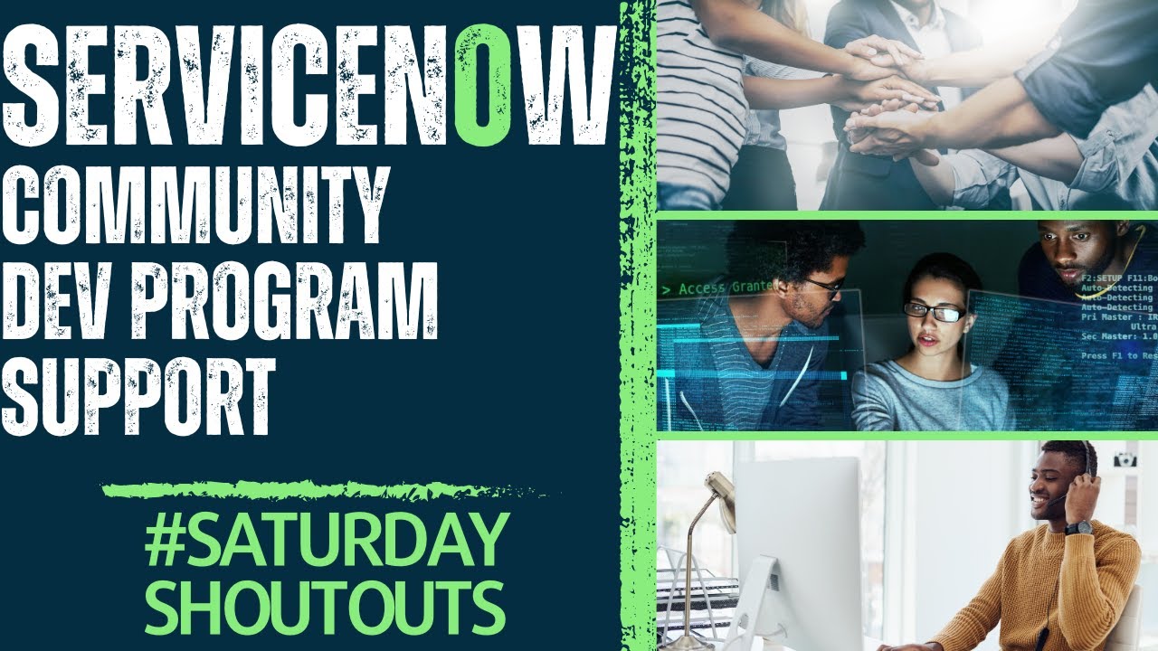 ServiceNow YouTube Channels - Saturday Shoutout | TehcZavier