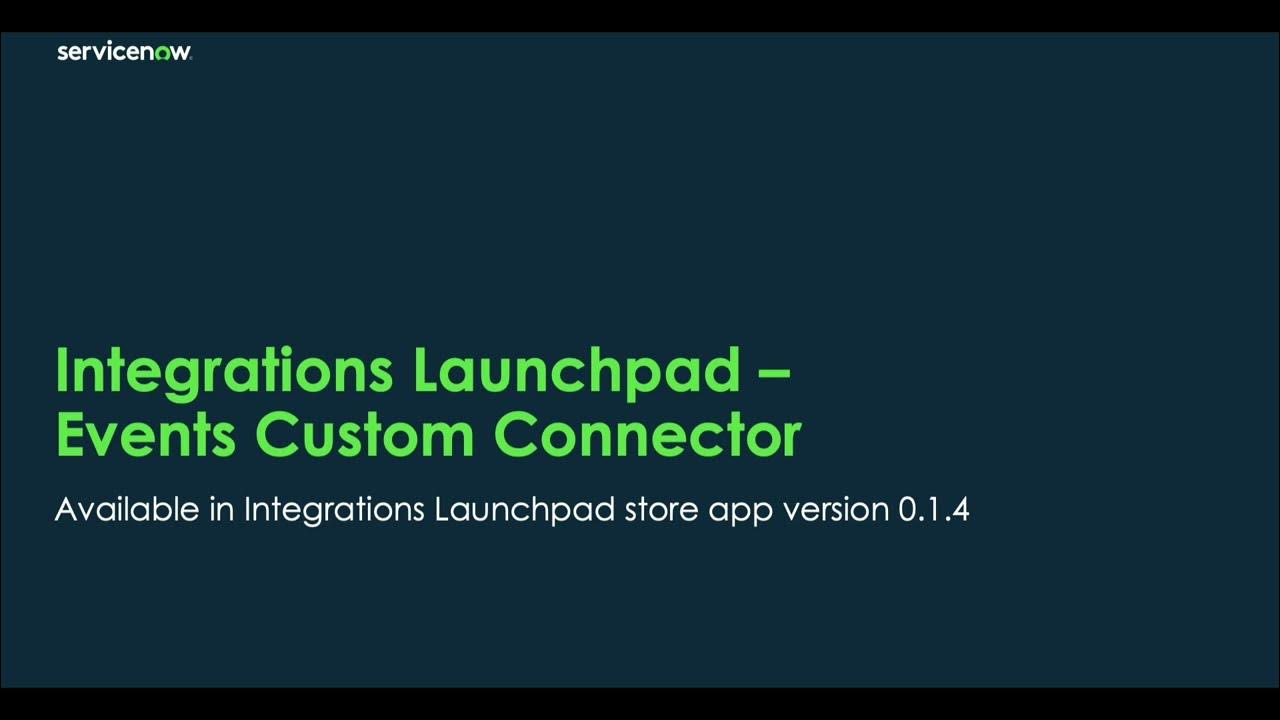 Custom ITOM Health Connector via Integration Launchpad