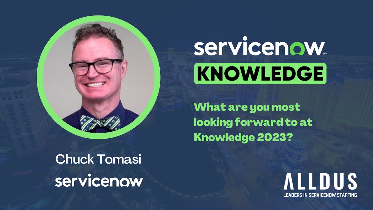 Chuck Tomasi: What are you most looking forward to at Knowledge 2023?