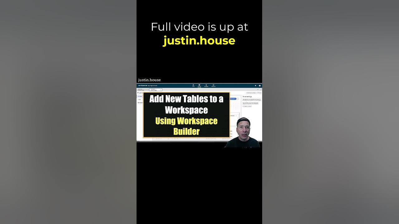 Add New Tables to a Workspace with Workspace Builder - short 🩳 #servicenow #workspace #ux #admin