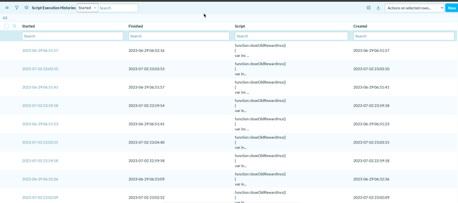 Discovering a Previously Executed Background Scripts