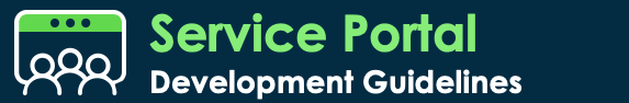 Service Portal Development Guidelines