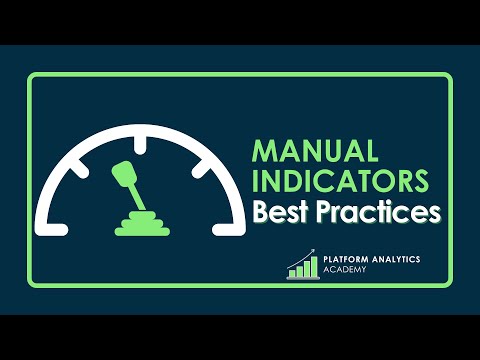 Platform Analytics Academy - July 12th, 2023 - Manual Indicators "Best Practices"