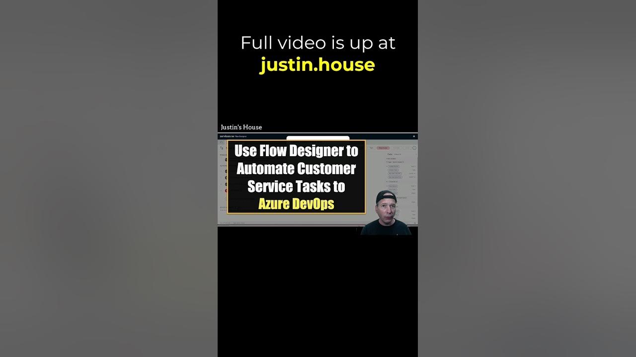Automatically Send Customer Tasks to Azure DevOps with Flow Designer - short 🩳 #servicenow #ado