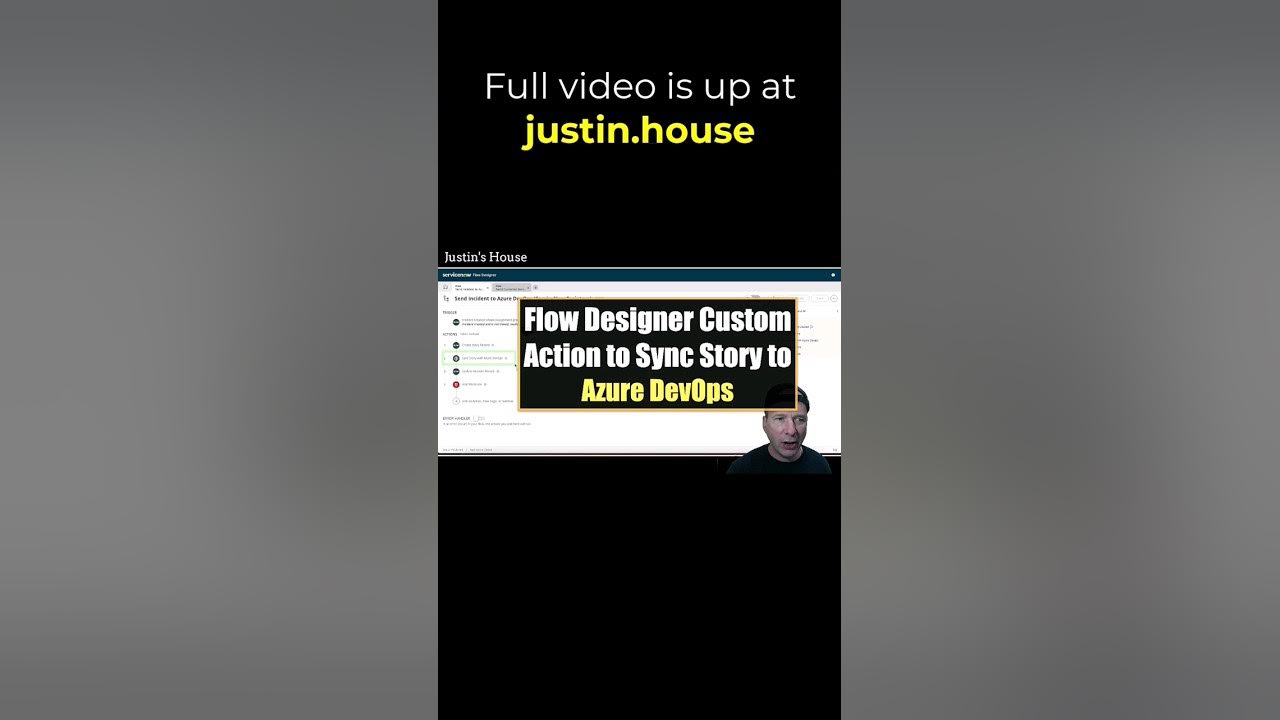 Flow Designer Custom Action to Sync Story to Azure DevOps - short 🩳 #servicenow #ado #integrations