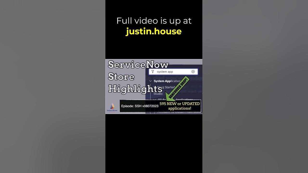 ServiceNow Store Highlights (SSH) v08072023 - Vancouver Edition! - short 🩳 #apps #newrelease