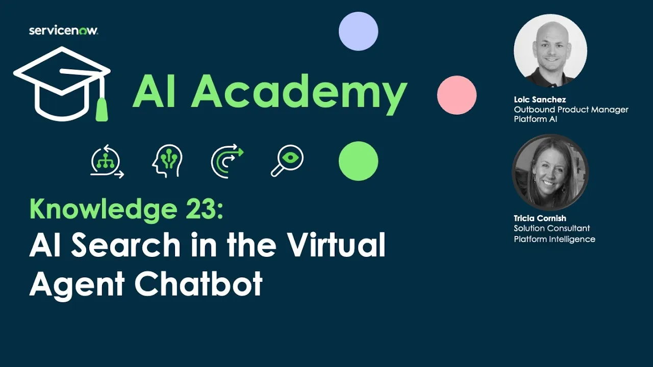 AI Search in the Virtual Agent Chatbot for Knowledge 23