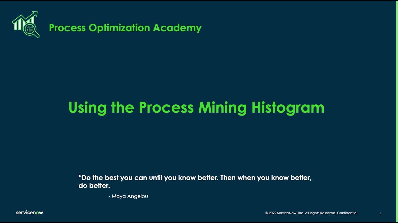 Process Optimization Academy - Using the Process Mining Histogram