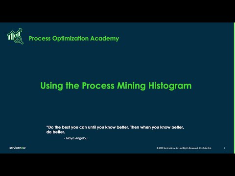Process Optimization Academy #16 - Using the Process Mining Histogram