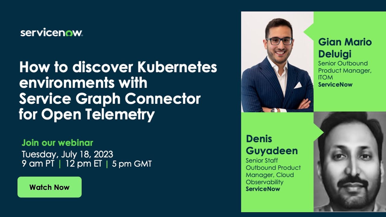 ITOM Visibility & Governance Series: How to discover Kubernetes environments with SGC for OTel