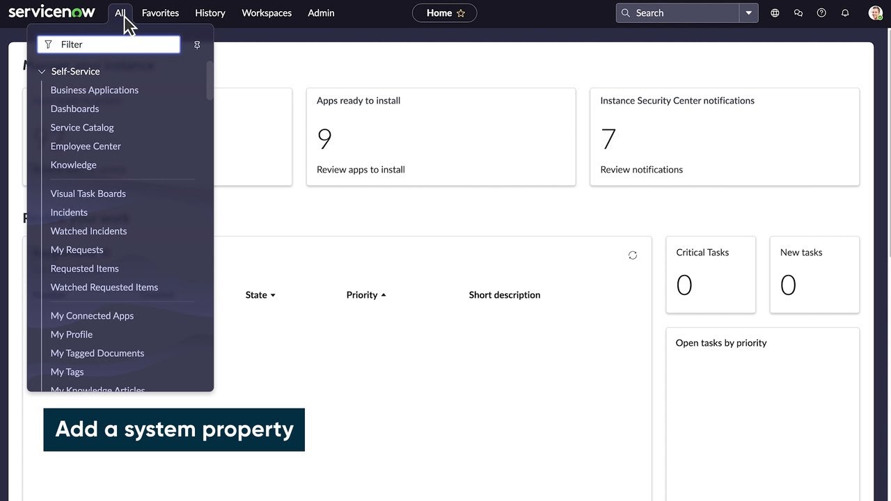 How to add a system property
