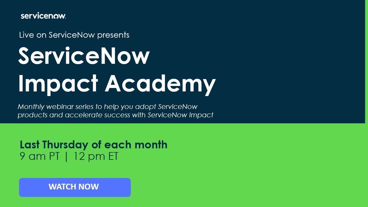 ServiceNow Impact Academy: How to Get Started with Value Blueprint