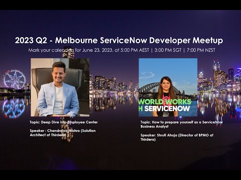 2023 Q2 - Melbourne ServiceNow Developer Meetup