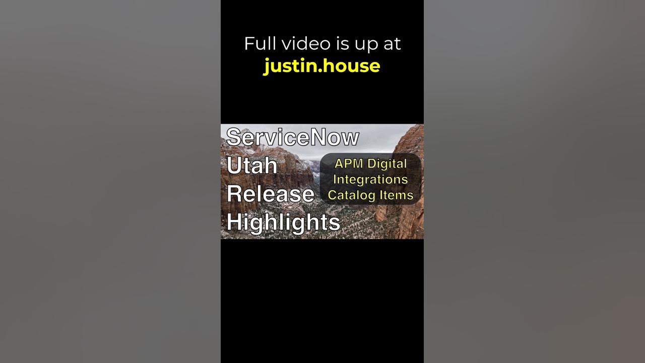 APM Digital Integrations: Catalog Items - short 🩳 #servicenow #utah #integrations #api #automation