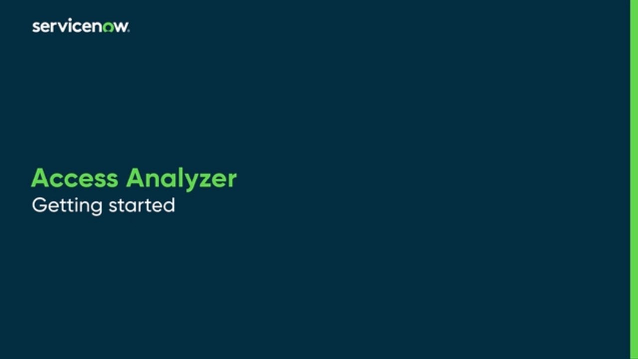 Getting started with Access Analyzer