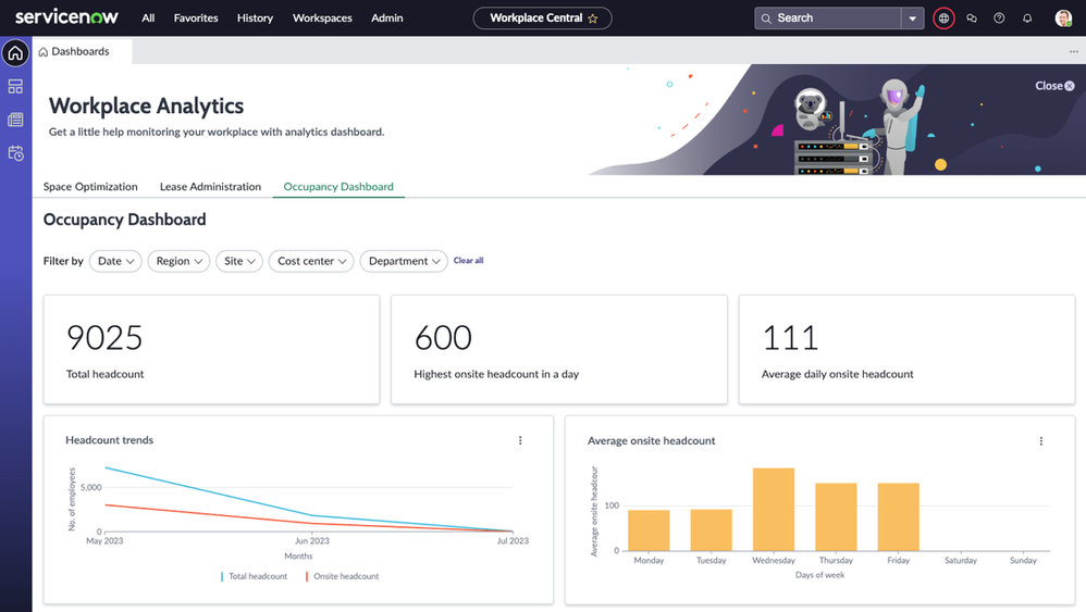 Workplace Service Delivery – What’s new in the August 3rd release