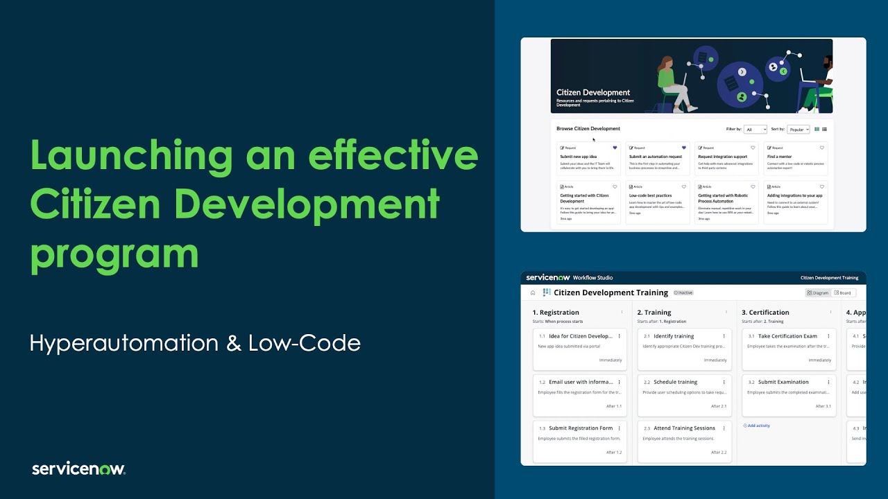 Launching an effective citizen development program