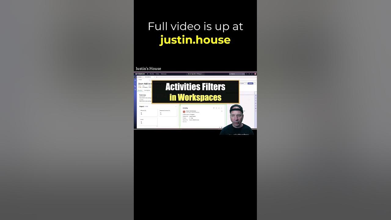 Workspace Activities Filters - short 🩳 #servicenow #ui #ux #workspace