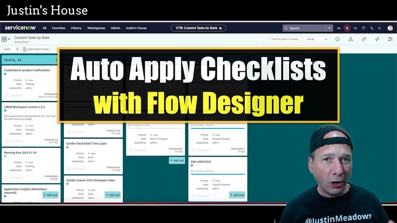 Automatically Add Checklists to Records